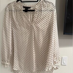 Cream and Black Polka Dot Blouse by Marc by Marc Jacobs